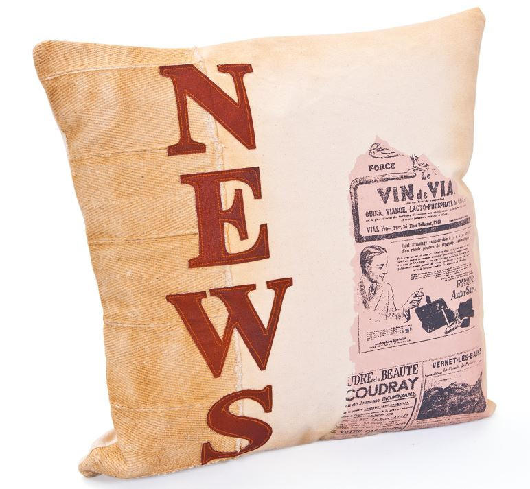ZIERKISSEN  - Beige/Rot, Design, Textil (45/45/12cm) - Livetastic