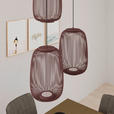 LED-HÄNGELEUCHTE Cage 40/50-150 cm  - Kupferfarben, Design, Kunststoff/Metall (40/50-150cm) - Dieter Knoll