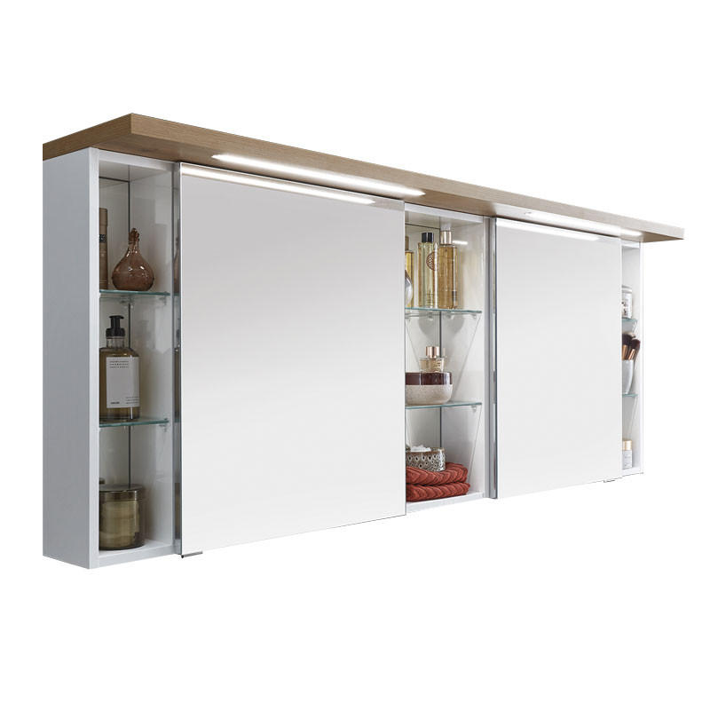 SPIEGELSCHRANK 170/66,8/15 cm  - Design, Glas/Holzwerkstoff (170/66,8/15cm) - Novel