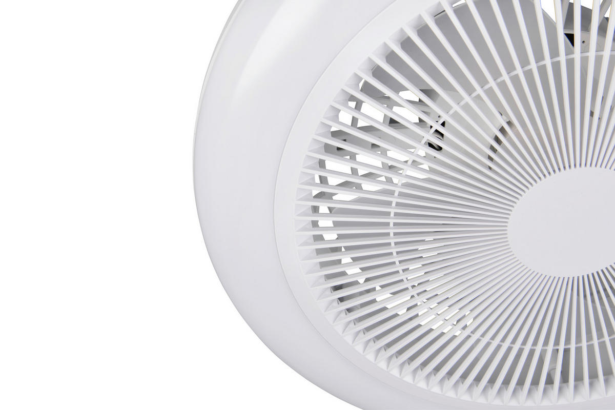 DECKENVENTILATOR - Weiß, Design, Kunststoff (0/14cm)