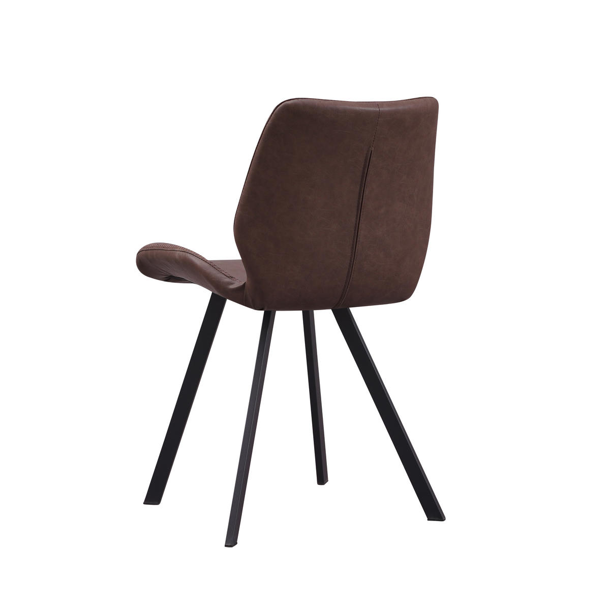 SADA ŽIDLÍ 4 kusy - černá/šedohnědá, Moderní, kov/textil (44/80/55cm) - MID.YOU