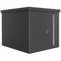 GERÄTEHAUS 236/222/292 cm  - Dunkelgrau, Design, Metall (236/222/292cm) - Biohort