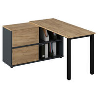 ROHOVÝ PÍSACÍ STÔL, 145/76/120 cm - Konventionell, kov/kompozitné drevo (145/76/120cm) - Voleo