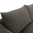 ECKSOFA Dunkelgrau Flachgewebe Rückenkissen, Rücken echt  - Dunkelgrau/Buchefarben, KONVENTIONELL, Holz/Textil (230/144cm) - Carryhome