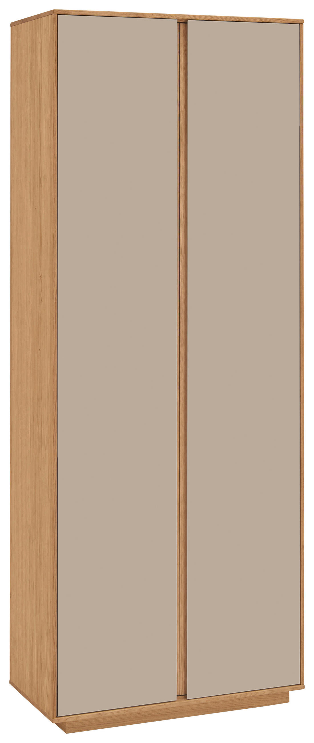 GARDEROBENSCHRANK 72/193/37 cm - Sandfarben/Eichefarben, Design, Holz/Holzwerkstoff (72/193/37cm)