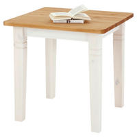 ESSTISCH in Holz 78/78/78 cm  - Laugenfarbig/Weiß, ROMANTIK / LANDHAUS, Holz (78/78/78cm) - Boxxx