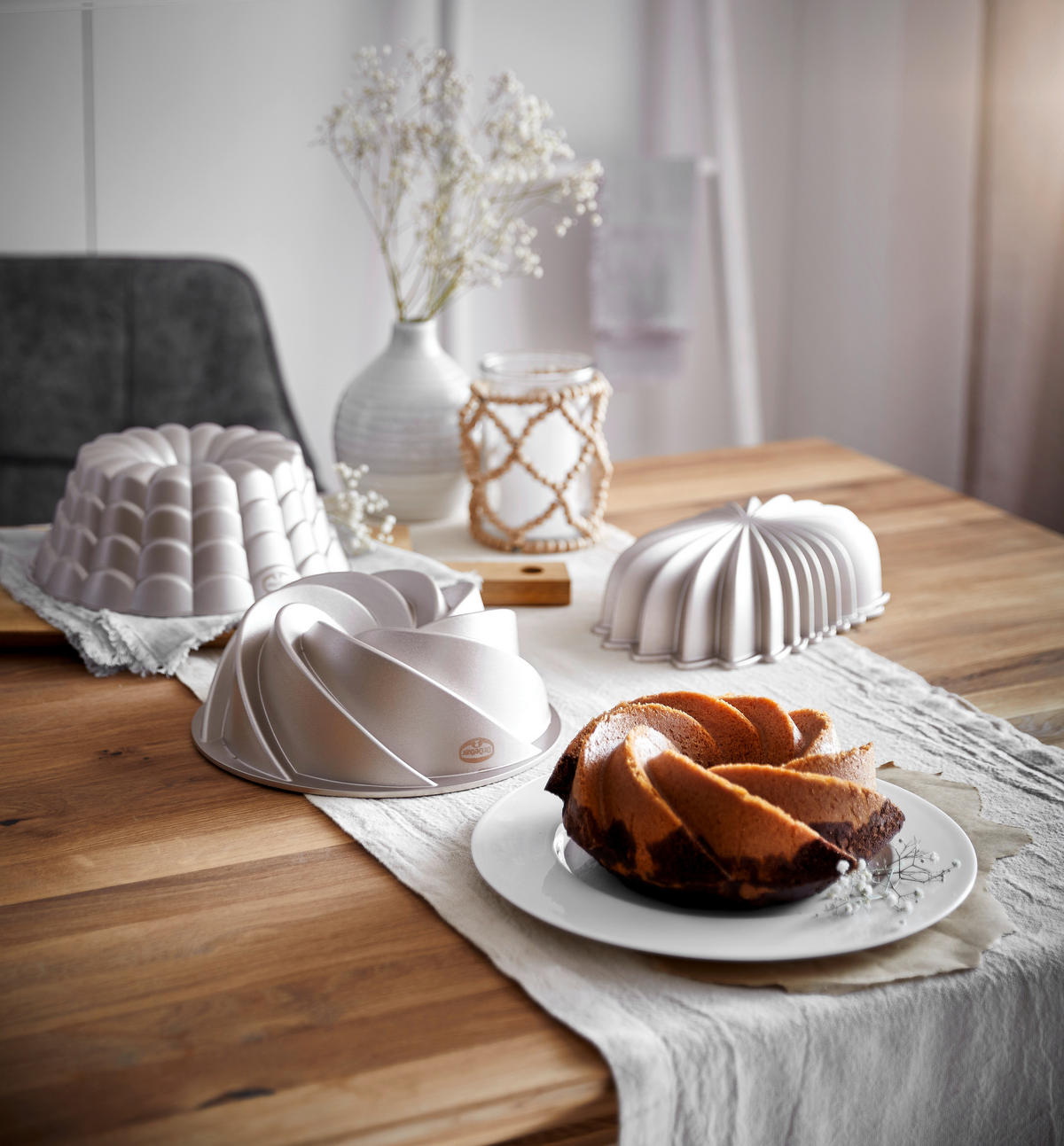 GUGELHUPFFORM  - Creme, Basics, Metall (22/9cm) - Dr.Oetker