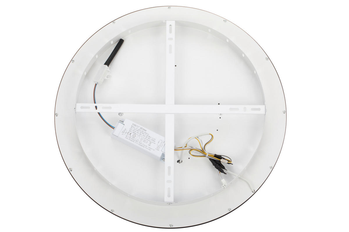 LED-DECKENLEUCHTE 50/5,5 cm   - Schwarz/Weiß, Trend, Kunststoff/Metall (50/5,5cm) - Novel