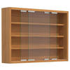 HÄNGEVITRINE in Buchefarben  - Silberfarben/Buchefarben, Modern, Glas/Holzwerkstoff (57/40/10cm) - MID.YOU
