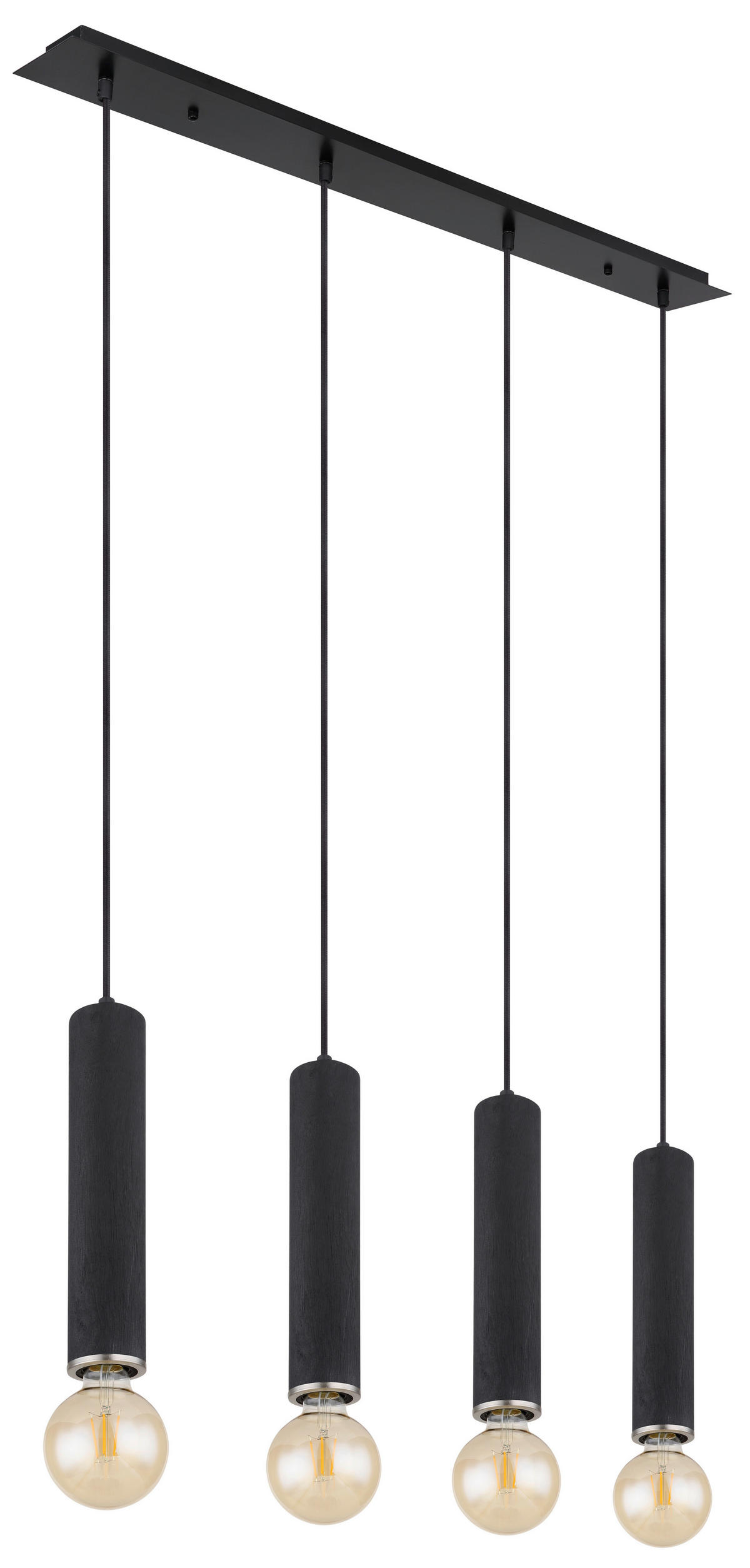 VISEČA SVETILKA  Marion   93/10/120 cm         E27 - črna/barve niklja, Basics, kovina/tekstil (93/10/120cm) - Globo