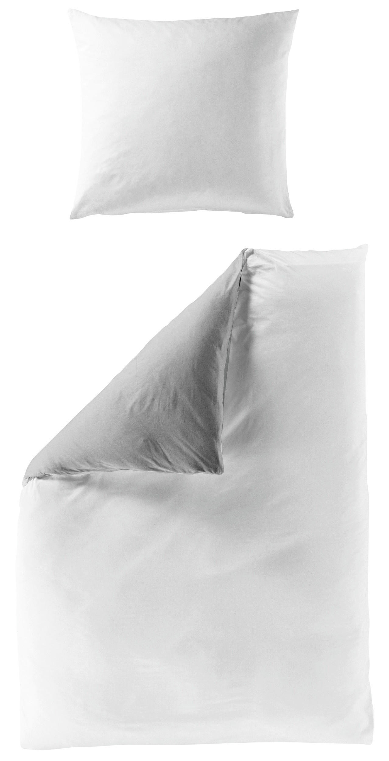 BETTWÄSCHE Renforcé 155/220 cm  - Weiß, KONVENTIONELL, Textil (155/220cm)