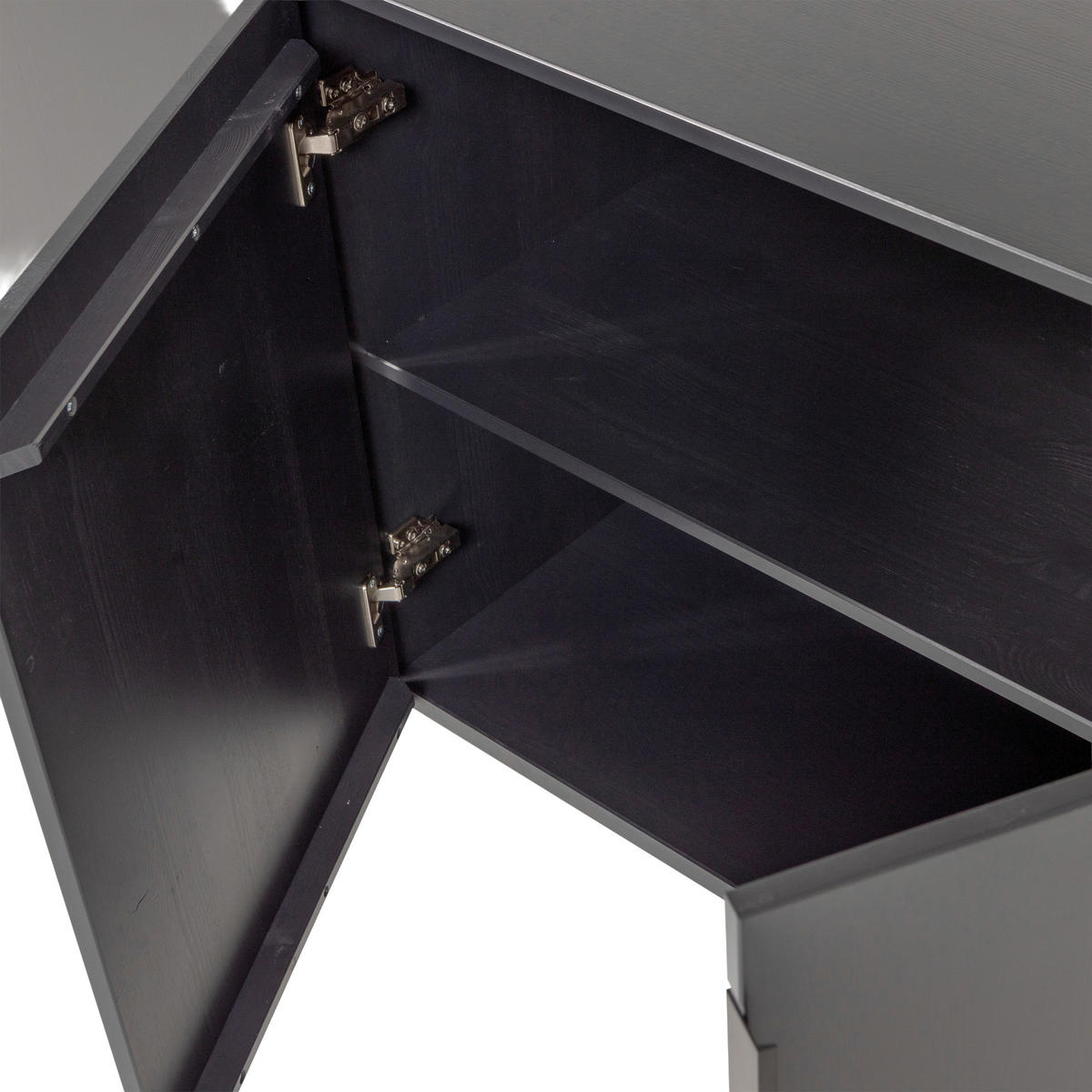 SIDEBOARD Gunnar  in 201/85/44 cm  - Schwarz, Design, Holz/Metall (201/85/44cm) - Livetastic