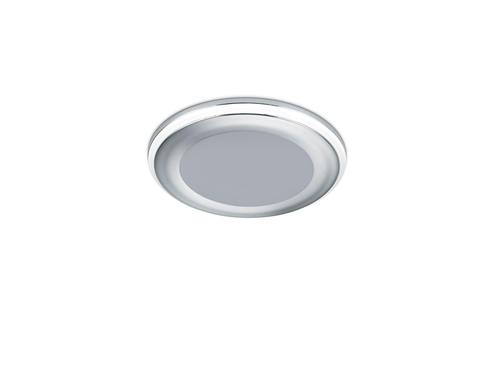 LED-EINBAUSPOT Aura 8,2 cm  - Chromfarben, Basics, Kunststoff (8,2cm) - Trio Leuchten
