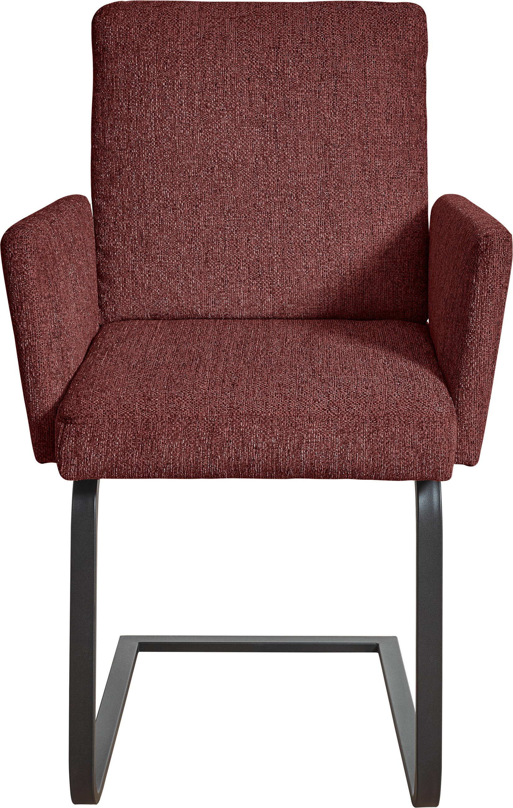ARMLEHNSTUHL  in Stahl Chenille  - Schwarz/Rosa, Design, Textil/Metall (56/92/60cm) - Dieter Knoll