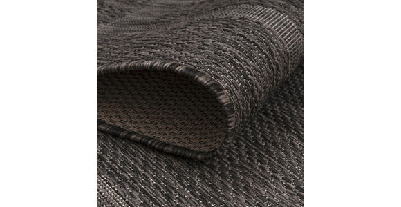 FLACHWEBETEPPICH 160 cm Relax Schwarz  - Schwarz, Basics, Textil (160cm) - Novel