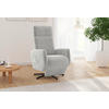 RELAXSESSEL Flachgewebe    - Hellgrau/Schwarz, KONVENTIONELL, Textil/Metall (71/110/82cm) - Sit & More
