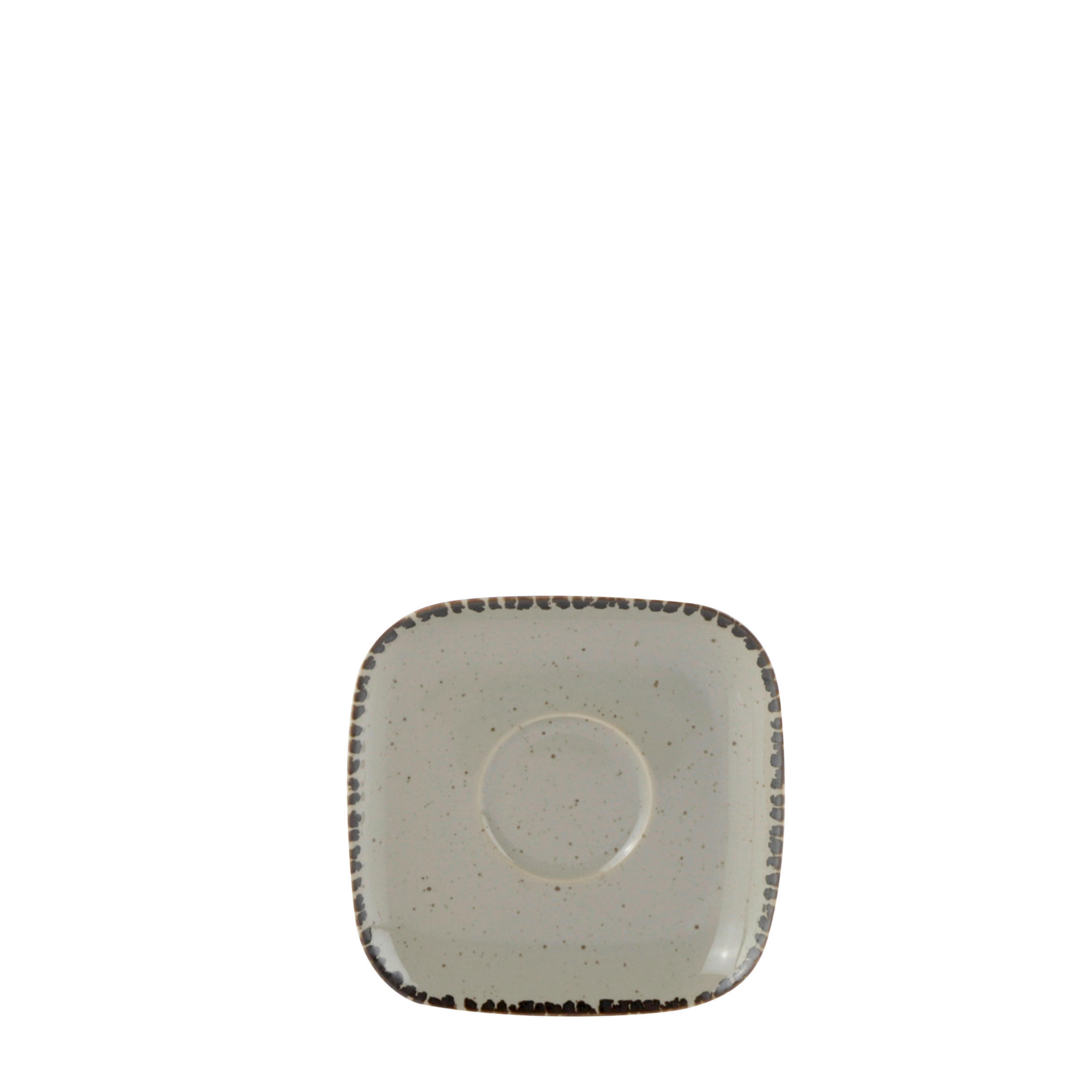 TANIERIK POD ŠÁLKU NA ESPRESS porcelán keramika 10,5/10,5 cm - taupe, Lifestyle, keramika (10,5/10,5cm) - Landscape