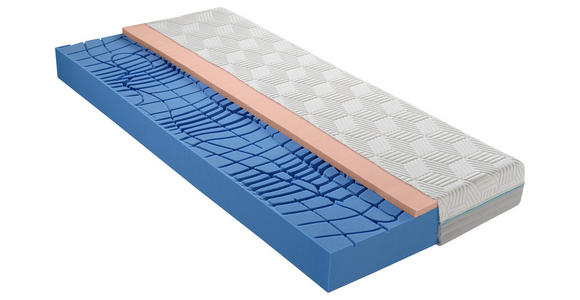 GELSCHAUMMATRATZE 140/210 cm Höhe ca. 20 cm  - Weiß, Basics, Textil (140/210cm) - Dieter Knoll