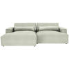 ECKSOFA Felicia in Chenille Sandfarben  187/268 cm  - Sandfarben/Schwarz, Design, Kunststoff/Textil (187/268cm) - Stylife