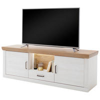 COMODĂ JOASĂ 181/62/50 cm  - culoare coconar/culoare lemn stejar, Design, plastic/metal (181/62/50cm) - Landscape