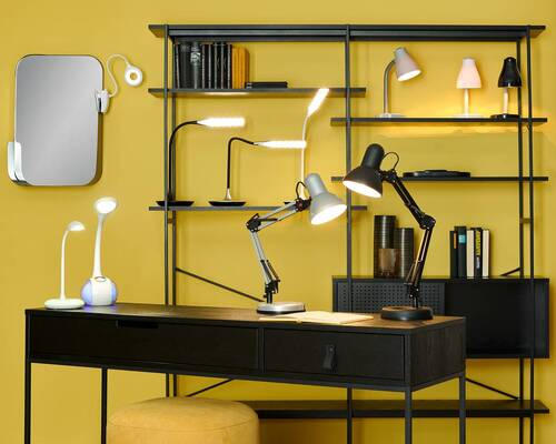 LED LAMPA NA PÍSACÍ STÔL, dotykový stmievač, 51 cm - biela, Trend, plast (51cm) - Boxxx