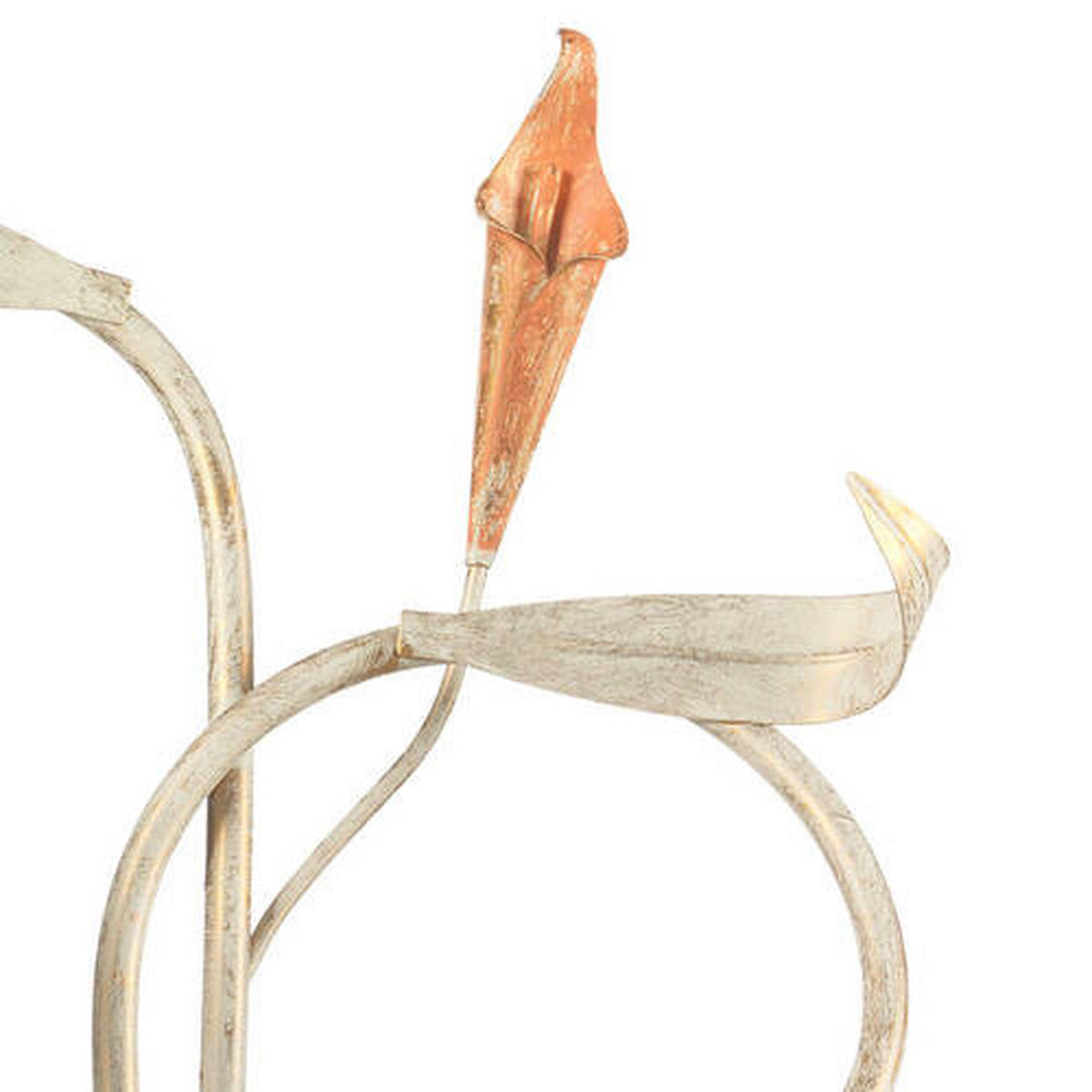 NÁSTĚNNÉ SVÍTIDLO, 40/20/58 cm - bílá/světle hnědá, Konvenční, kov/sklo (40/20/58cm)