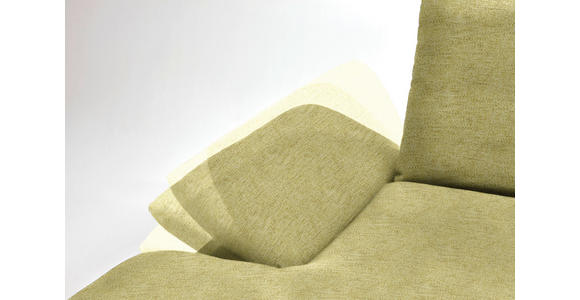 ECKSOFA in Flachgewebe Limette  - Limette/Schwarz, Design, Holz/Textil (159/314cm) - Dieter Knoll