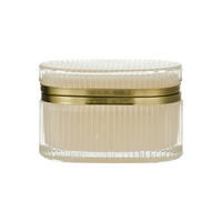 AUFBEWAHRUNGSDOSE 0.7 l  - Champagner, Basics, Glas/Metall (13,8/8,8/7,9cm) - Ambia Home