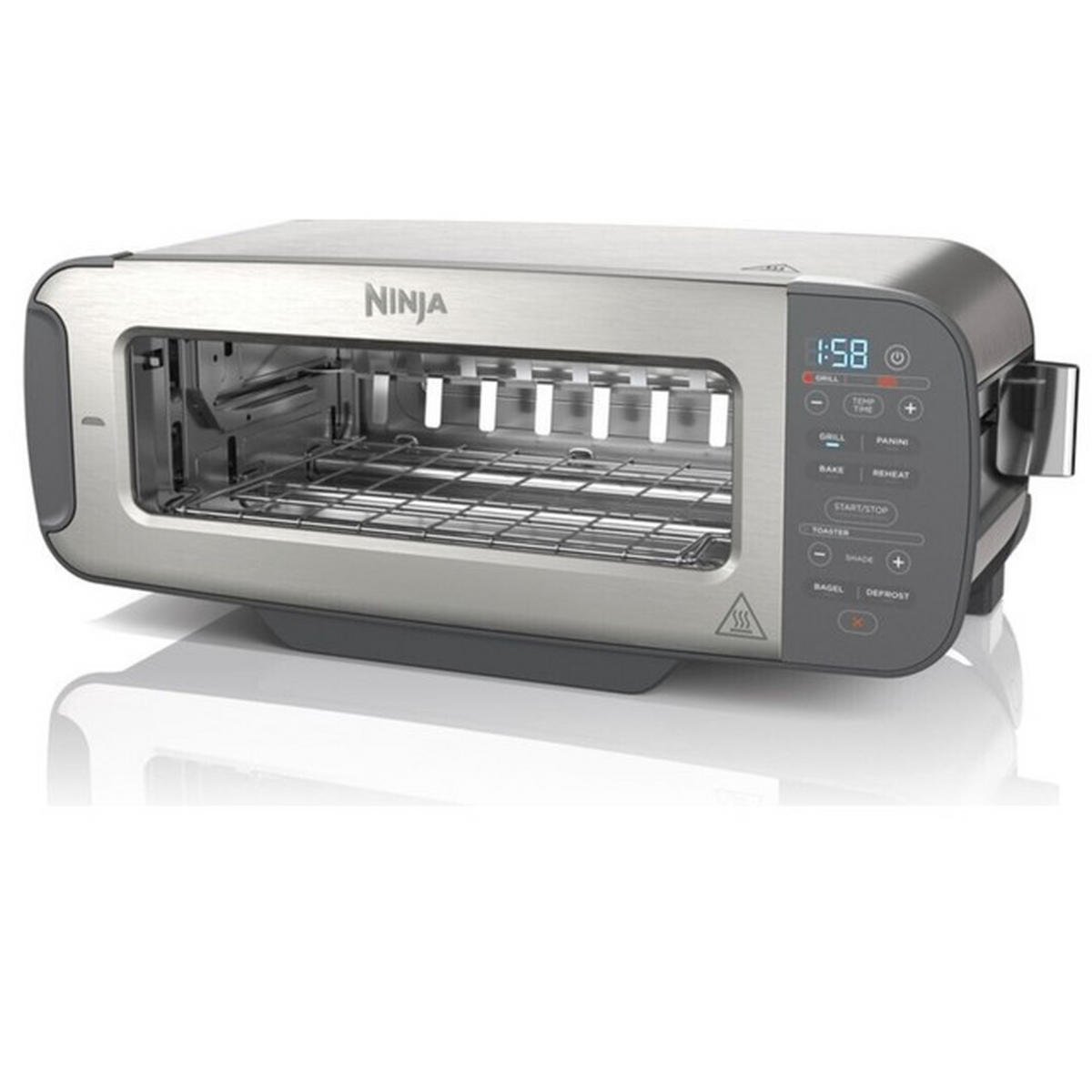 TOASTER NINJA  - Grau Hochglanz/Hellgrau, Basics, Metall (42/15/22cm)