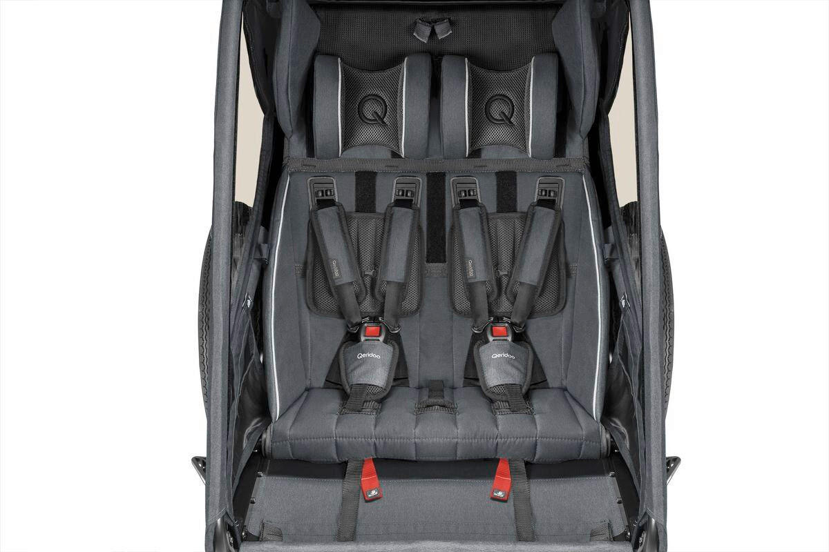 FAHRRADANHÄNGER   Kidgoo 2  - Basics, Kunststoff/Metall (122/81/90cm)