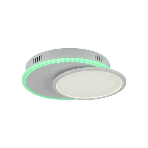 LED-Deckenleuchte 45/33/7,5 cm   - Weiß, Design, Kunststoff/Metall (45/33/7,5cm)