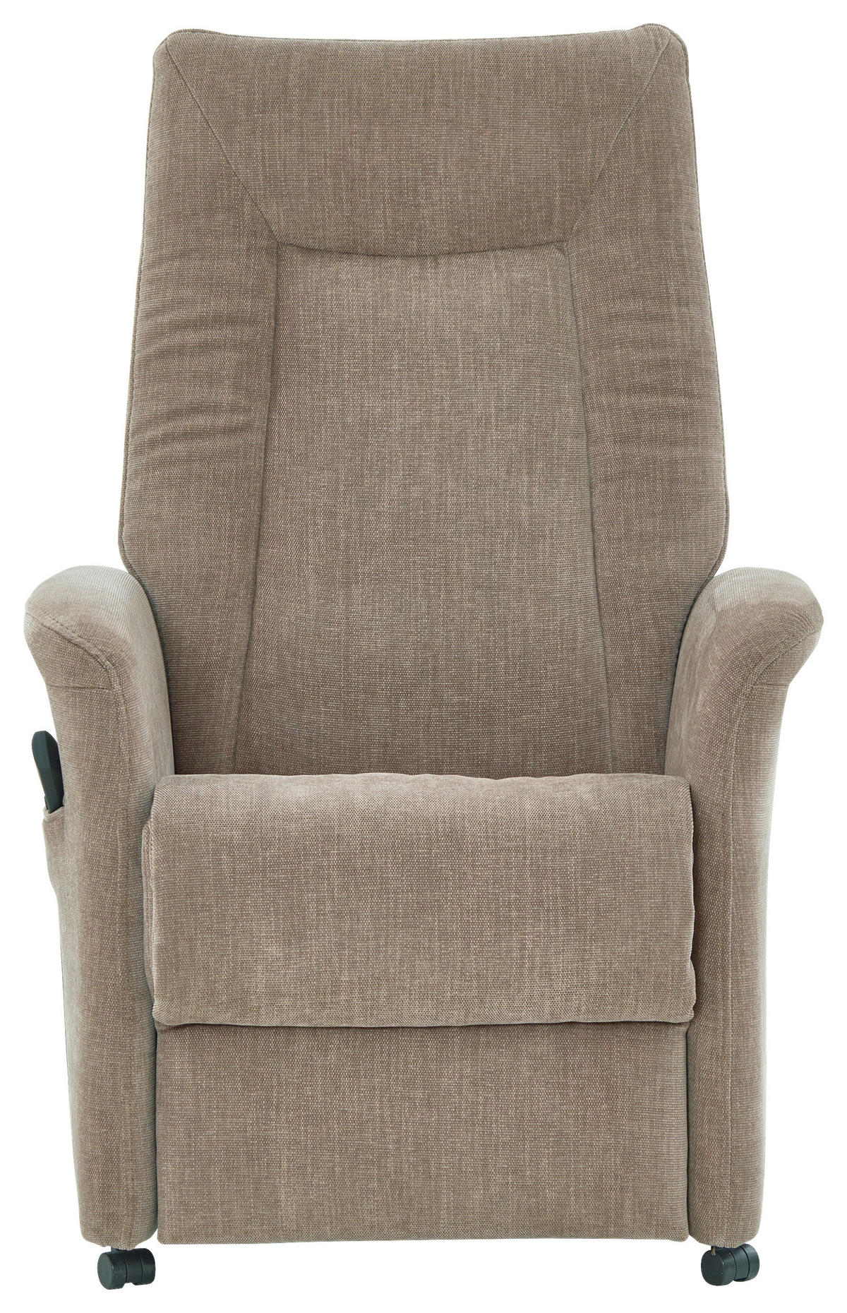 FERNSEHSESSEL in Chenille Beige  - Beige/Grau, Konventionell, Kunststoff/Textil (78/115/90cm) - Hukla