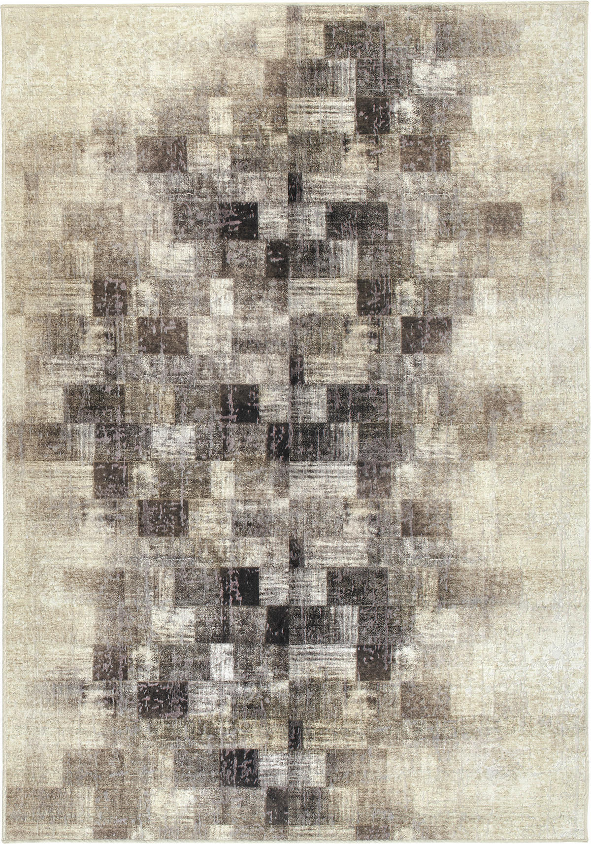 VINTAGE-TEPPICH 160/230 cm ONDEA MARTIN, waschbar Anthrazit, Creme, Taupe  - Taupe/Anthrazit, Design, Kunststoff/Textil (160/230cm) - Lindorug