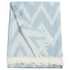 PLAID T-ZIG-ZAG Zig Zag 140/180 cm  - Weiss/Hellblau, Konventionell, Textil (140/180cm) - Tom Tailor