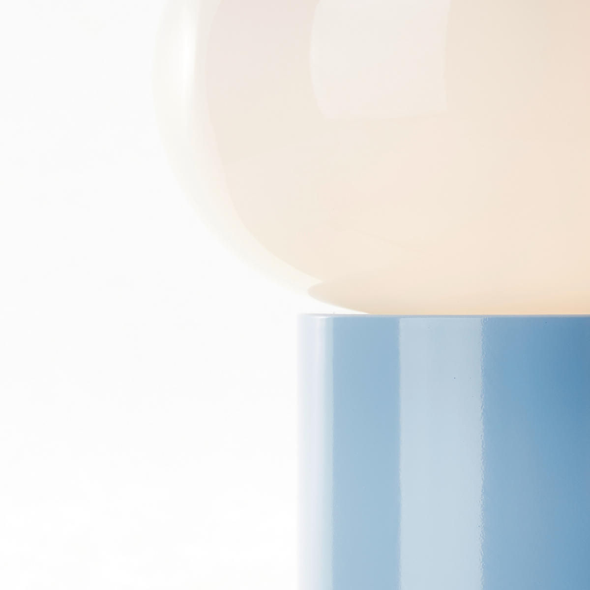 TISCHLEUCHTE Daeny 20/27 cm   - Blau/Weiß, Design, Glas/Metall (20/27cm) - Brilliant