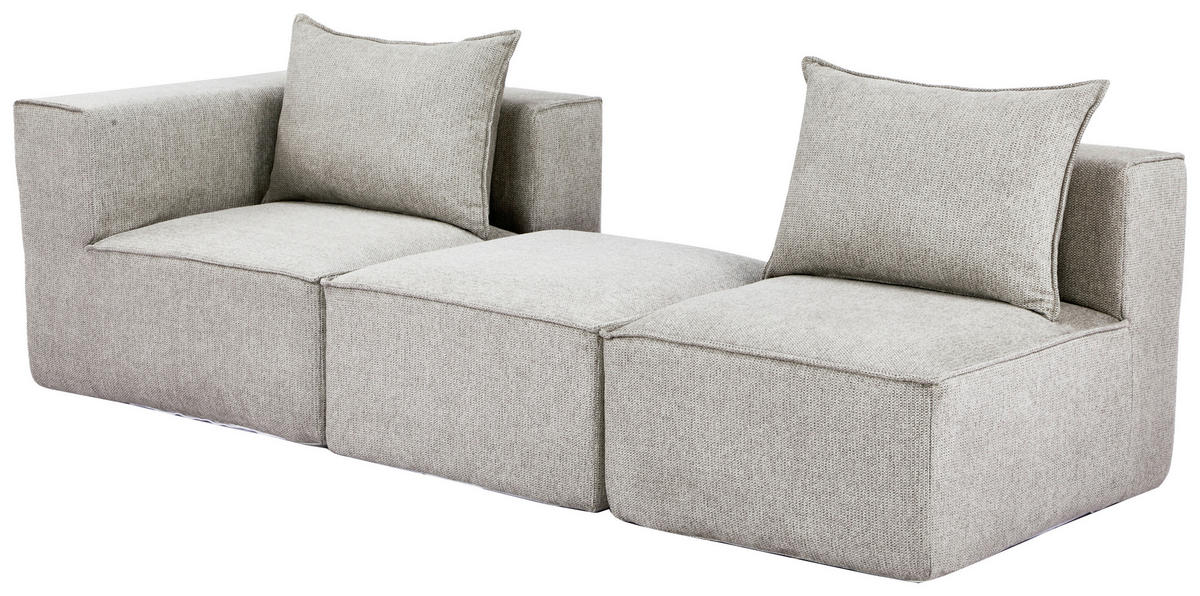 SOFAELEMENT in Webstoff Naturfarben  - Naturfarben, Design, Kunststoff/Textil (71/80/90cm) - Carryhome