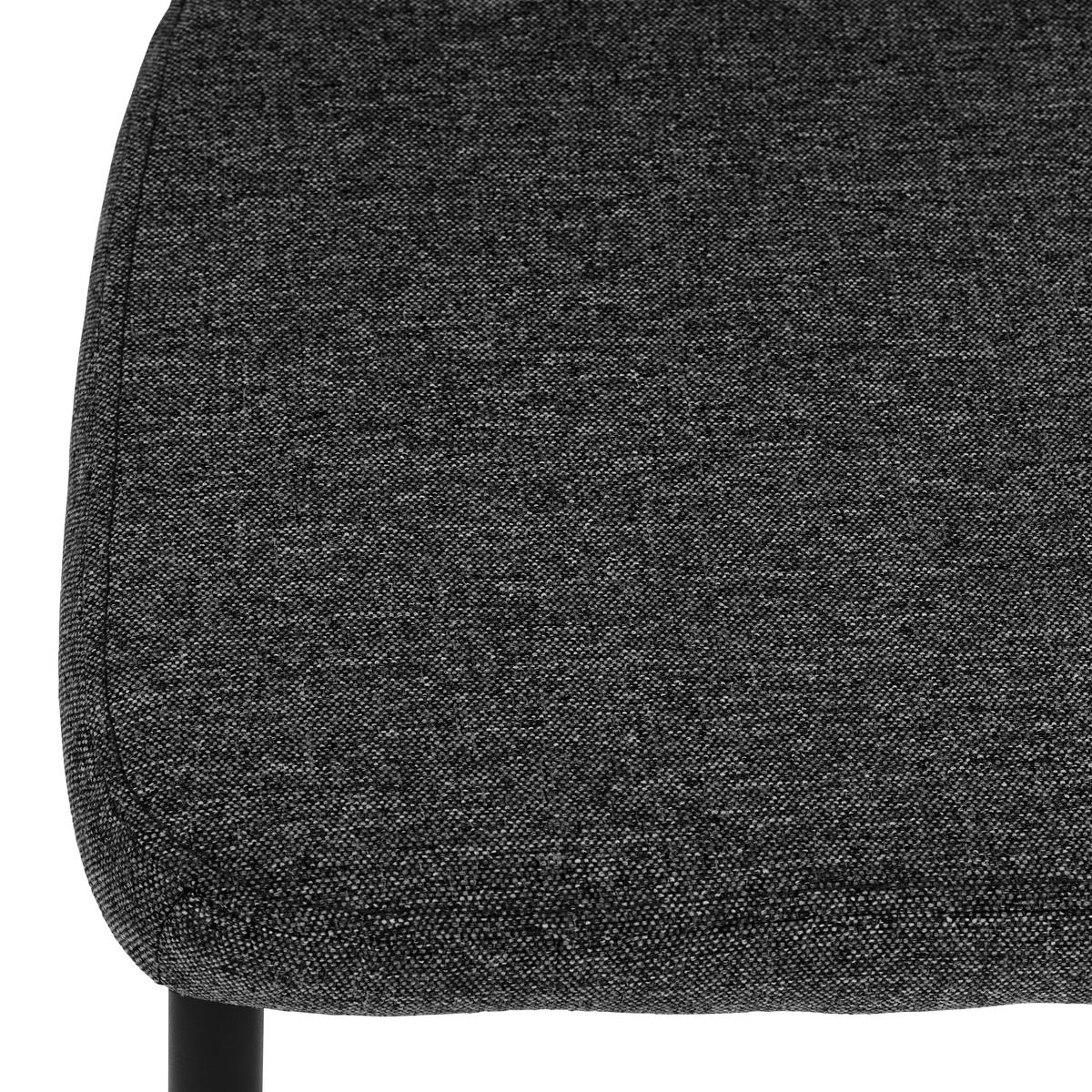 SCAUN in metal, textil antracit  - antracit/negru, Modern, metal/textil (46/86/53cm) - MID.YOU