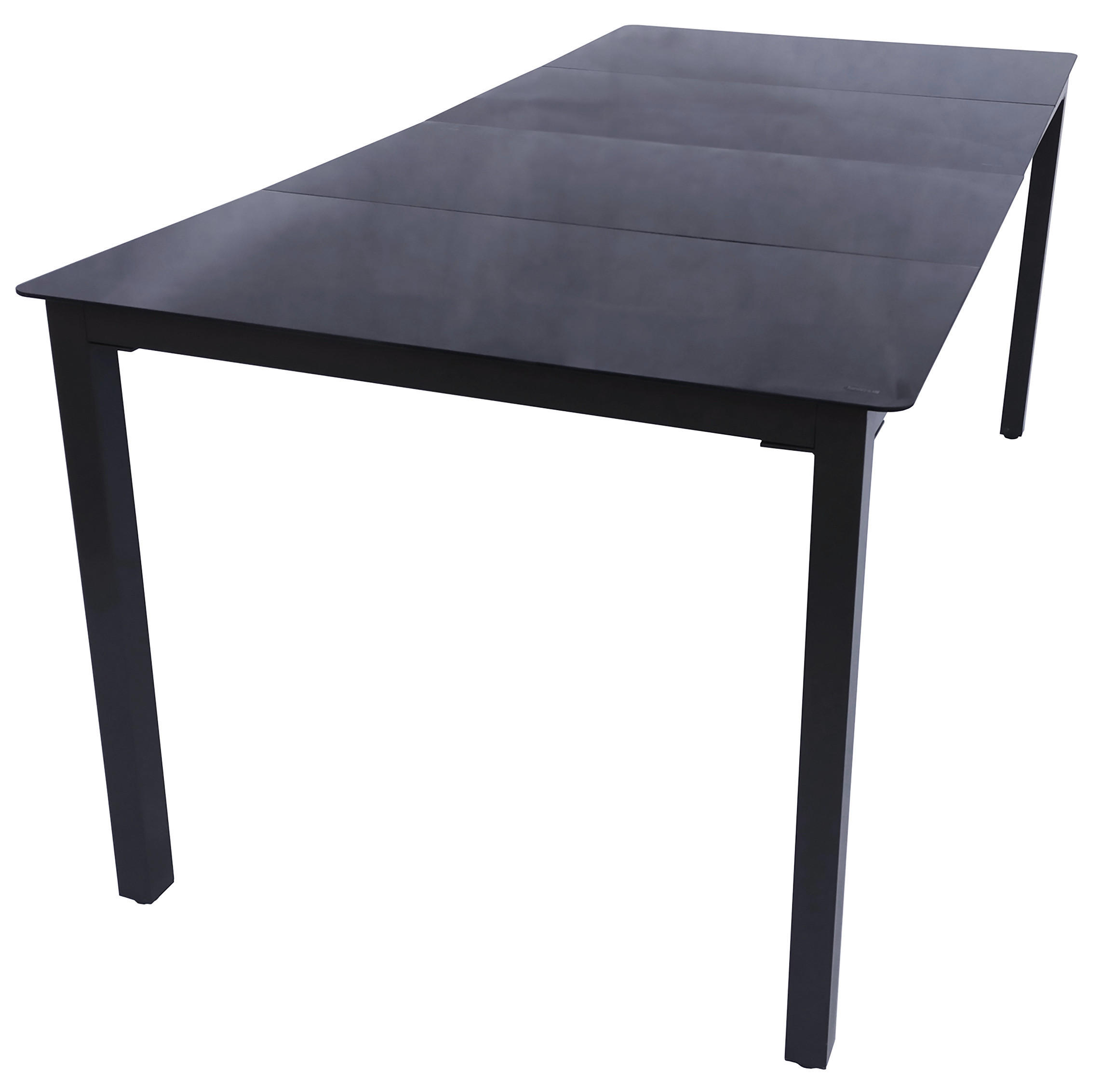 UTEBORD metall, glas nej rektangulär  - svart, Basics, metall/glas (190/80/73cm) - MID.YOU