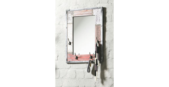 WANDSPIEGEL 55/75/8 cm in rechteckig - Multicolor, Basics, Glas/Holzwerkstoff (55/75/8cm) - Carryhome