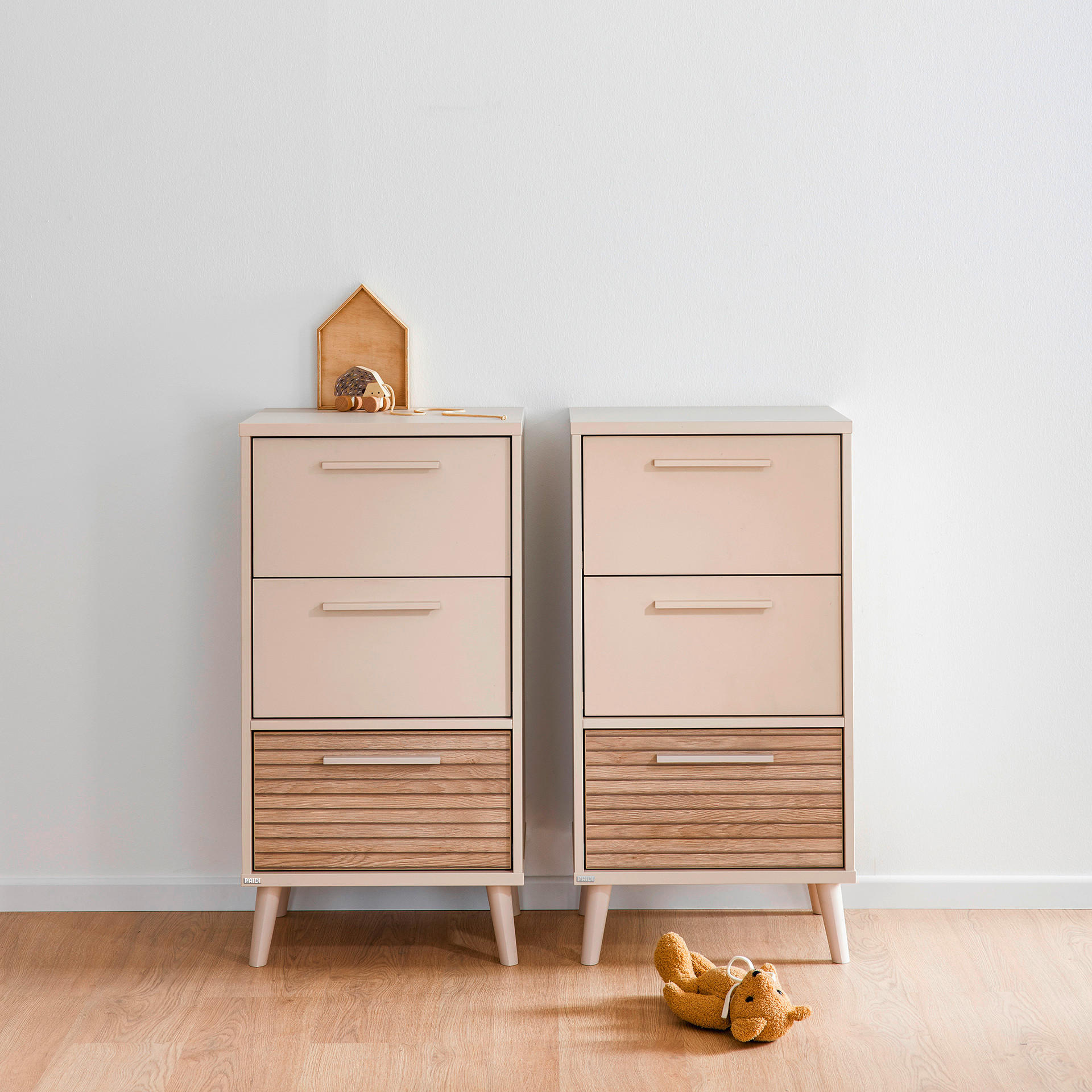 KOMMODE Eefje  in 48,4/93,2/41,1 cm  - Eichefarben/Beige, Basics, Holzwerkstoff (48,4/93,2/41,1cm) - Paidi