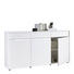 SIDEBOARD lackiert Weiß - Schwarz/Weiß, Design, Holzwerkstoff/Kunststoff (179,6/91,3/40cm) - Novel SIDEBOARD lackiert Weiß - Schwarz/Weiß, Design, Holzwerkstoff/Kunststoff (179,6/91,3/40cm) - Novel
