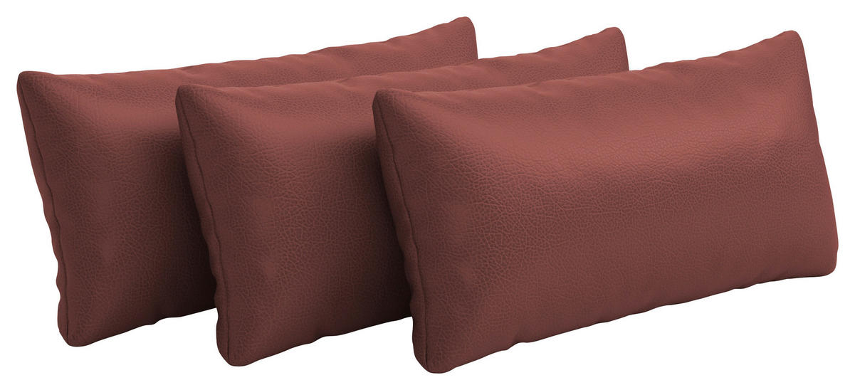 NIERENKISSEN  - Rotbraun, KONVENTIONELL, Leder (65/25cm) - Sit & More