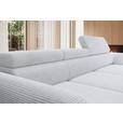 ECKSOFA  in Cord Grau  277/174 cm  - Schwarz/Grau, KONVENTIONELL, Textil/Metall (277/174cm) - Carryhome