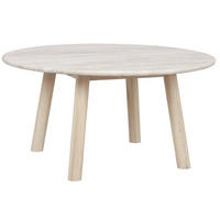 SOFFBORD i trä, sten 90/45 cm  - vit/ekfärgad, Klassisk, trä/sten (90/45cm) - Rowico