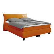 BOXSPRINGBETT 180/200 cm in Orange - Schwarz/Orange, Design, Holz/Textil (180/200cm) - Tom Tailor