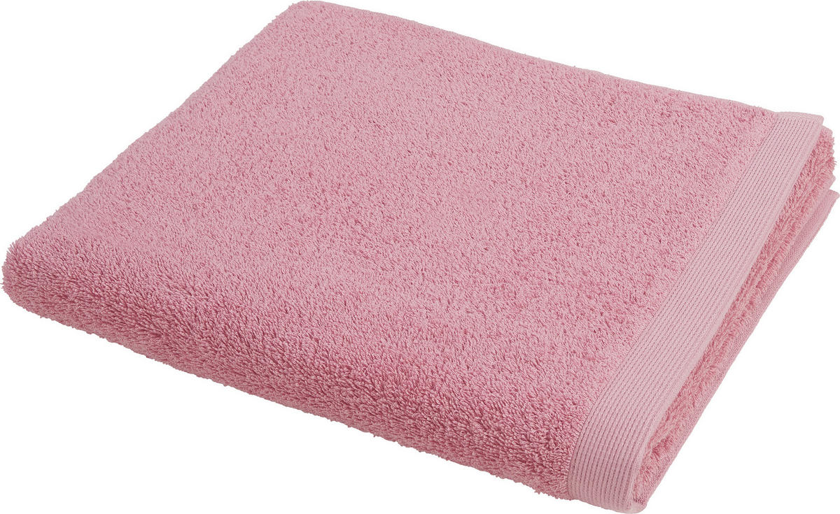 DUSCHTUCH High Line 67/140 cm  - Rosa, Basics, Textil (67/140cm) - Vossen