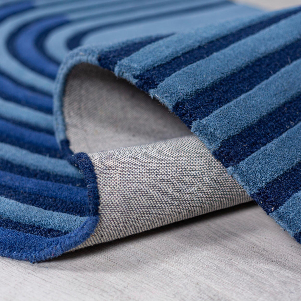 WOLLTEPPICH 120/180 cm Dunkelblau  - Dunkelblau, MODERN, Textil (120/180cm) - Xora