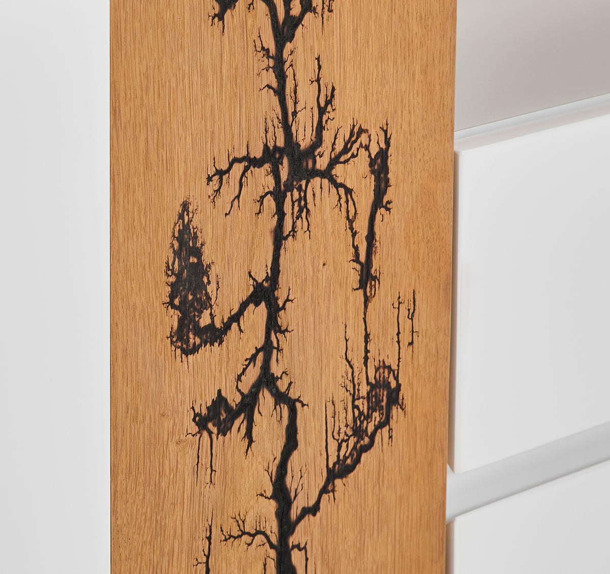 LOWBOARD  in 170/57/40 cm  - Eichefarben/Weiß, Design, Holz/Holzwerkstoff (170/57/40cm) - Xora