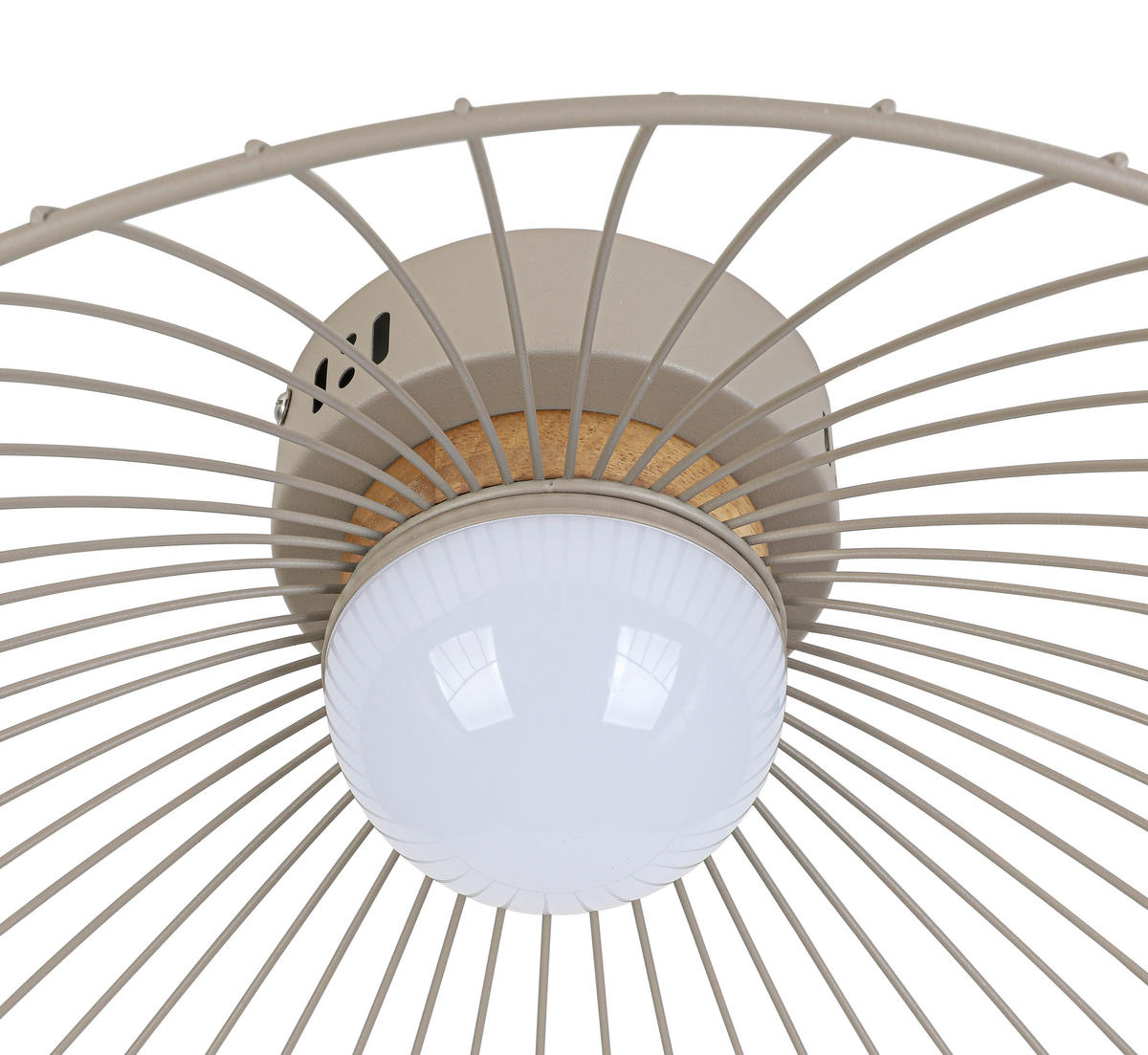 DECKENLEUCHTE 45/43/22,5 cm  - Sandfarben/Naturfarben, Trend, Holz/Kunststoff (45/43/22,5cm) - Collett's Monde