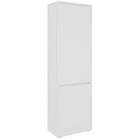 GARDEROBENSCHRANK Liv  in 60/195/33,8 cm  - Silberfarben/Weiß, KONVENTIONELL, Holzwerkstoff (60/195/33,8cm) - Xora